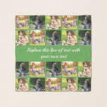 Personalize photo collage and text scarf<br><div class="desc">Personalize photo collage and text</div>