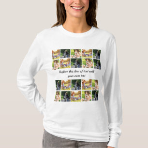 Personalize photo collage and text T-Shirt