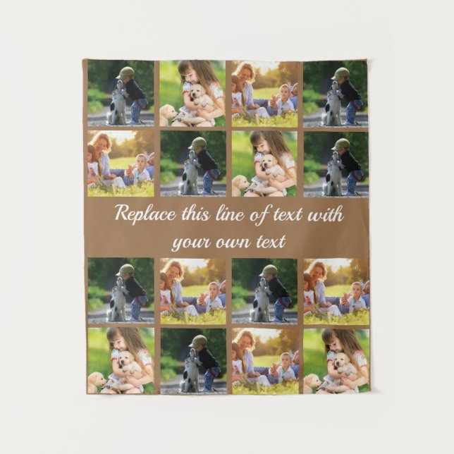 Personalize photo collage and text tapestry (Front)