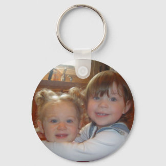 Personalize Photo Key Chain - Hugging Cousins