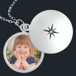 Personalize Photo & Name Locket Necklace<br><div class="desc">Personalize name in white and add your photo. Name can be deleted on product order page. Click “Customize” to change type styles and colours.</div>
