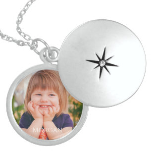 Personalize Photo & Name Locket Necklace