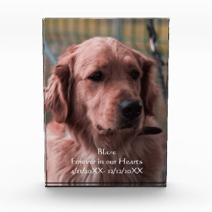 Personalize Photo Pet Memorial Keepsake  Block