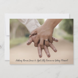 Personalize Photo Save the Date Invitation