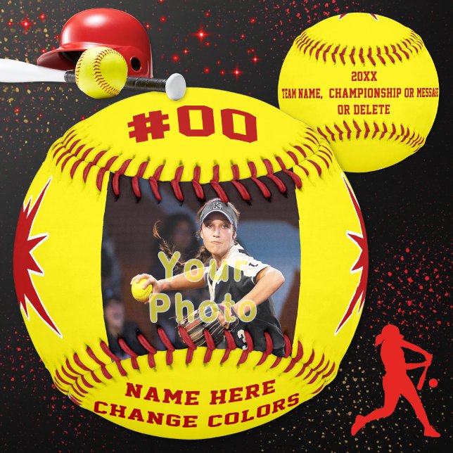 Personalize Photo Softball Senior Night Gift Ideas (Senior night softball ideas. Personalized gifts for softball team. Best gifts for softball players. )