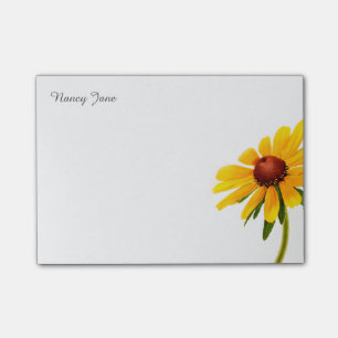 Personalize: Photography Minimal Black-Eyed Susan Post-it Notes