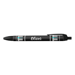 Personalize piano keys black ink pen