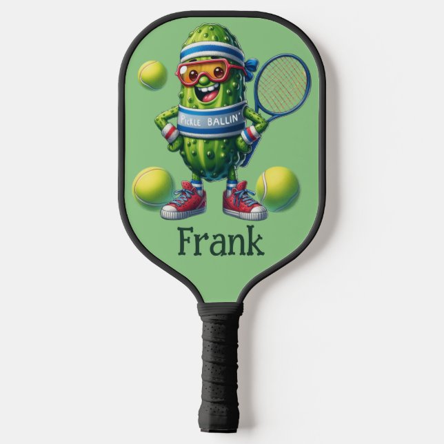 Personalize Pickleball Pickle Paddle (Back)