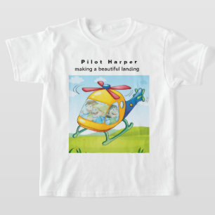 Personalize Pilot Harper Making a Beautiful Landin T-Shirt