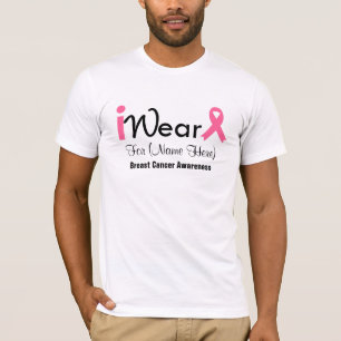 Personalize Pink Ribbon Breast Cancer T-Shirt