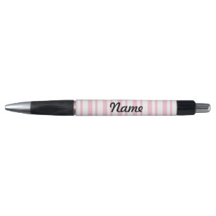 Personalize Pink Stripe Pen 