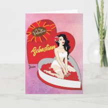 Personalize Pinup Be My Valentine