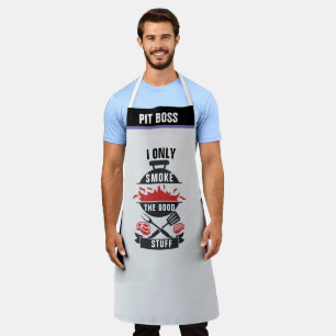Personalize Pit Boss Aprons, Funny BBQ Grill Chef  Apron