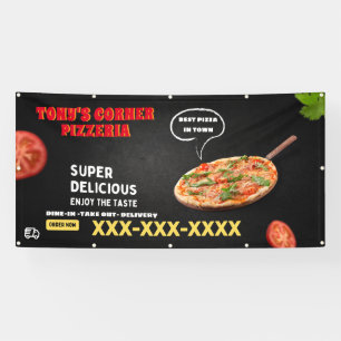 Personalize Pizza Shop Business Large  Banner
