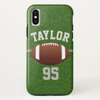 Personalize player Name and Number Football iPhone XS Case