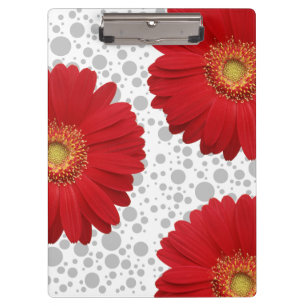 Personalize Polka Dot Red Daisy, change the dot co Clipboard