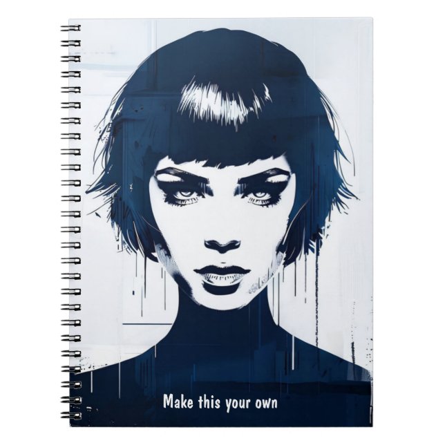 PERSONALIZE Portrait Stay Focused | Notebook (Front)