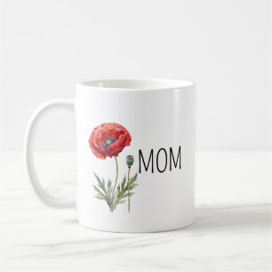 Personalize Pottery Coffee Mug for Mom, Engraved C