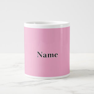 Personalize Precious Pink  Personalize With Name  Large Coffee Mug