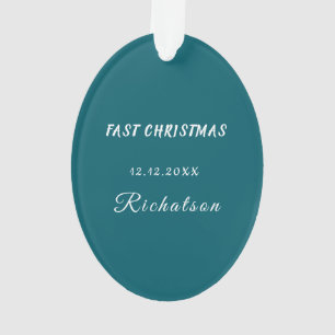 personalize professional Christmas Acrylic Oval Ornament