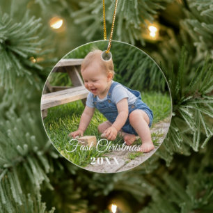 personalize professional Christmas custom Ceramic Ornament