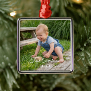 personalize professional Premium Square Metal Ornament