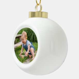 personalize professional templet Ceramic Ball Christmas Ornament