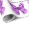 Personalize purple butterfly wrapping paper