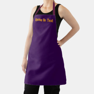 Personalize Purple Kitchen Chef Baker Craft Apron