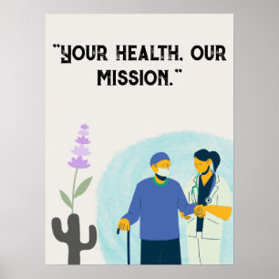 Personalize quotes for hospital,medical centre poster