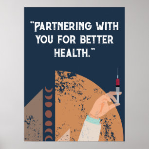 Personalize quotes for hospital, medical centre poster