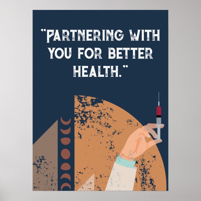 Personalize quotes for hospital, medical centre  poster (Front)