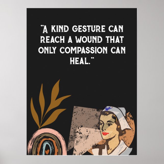 Personalize quotes for medical centre, hospital poster (Front)