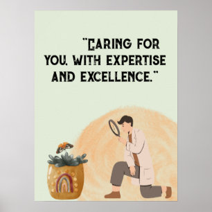 Personalize quotes for medical centre, hospital poster