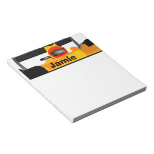 Personalize Race Car Birthday Party Gifts Notepad