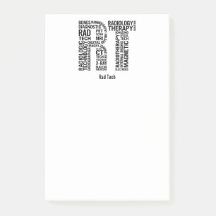 Personalize Rad Tech RT Radiology Technologist Post-it Notes