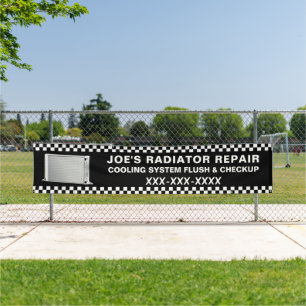 Personalize Radiator Repair Shop Large Business Banner