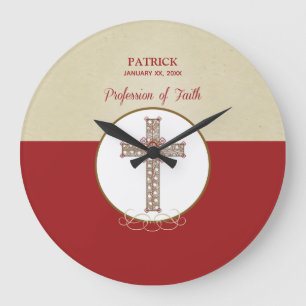 Personalize, RCIA Blessings on Profession of Faith Large Clock