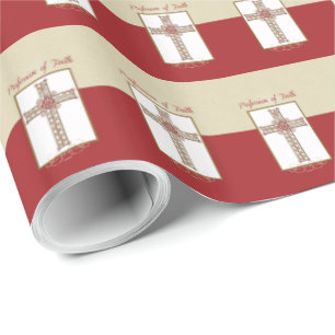 Personalize, RCIA Blessings on Profession of Faith Wrapping Paper