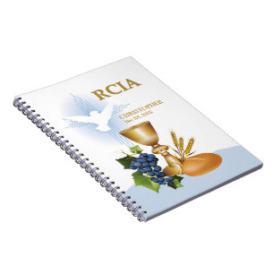 Personalize, RCIA Congrats Catholic Sacrament Notebook