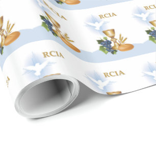 Personalize, RCIA Congrats Catholic Sacrament Wrapping Paper