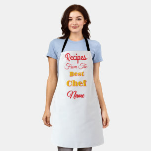 Personalize Recipes From The Best Chef White   Apron