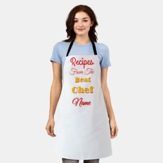 Personalize Recipes From The Best Chef White Apron