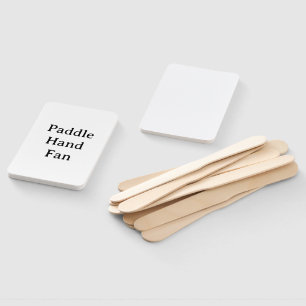 personalize Rectangle Paddle Hand Fan