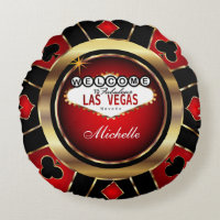 Personalize Red , Black and Gold Poker Chip