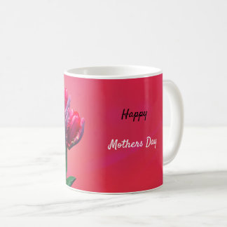 Personalize Red Mothers Day Design Coffee Mug