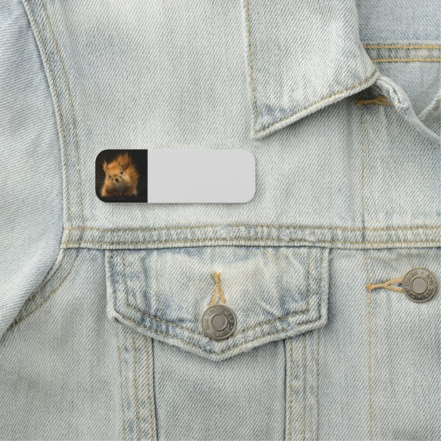 Personalize Red Squirrel Animal Name Tag (In Situ)