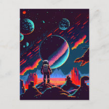 Personalize - Retro 8Bit Space Astronaut