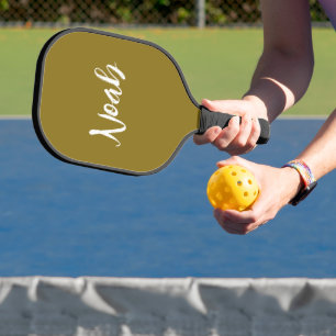 Personalize Retro Classic Name Pickleball Paddle