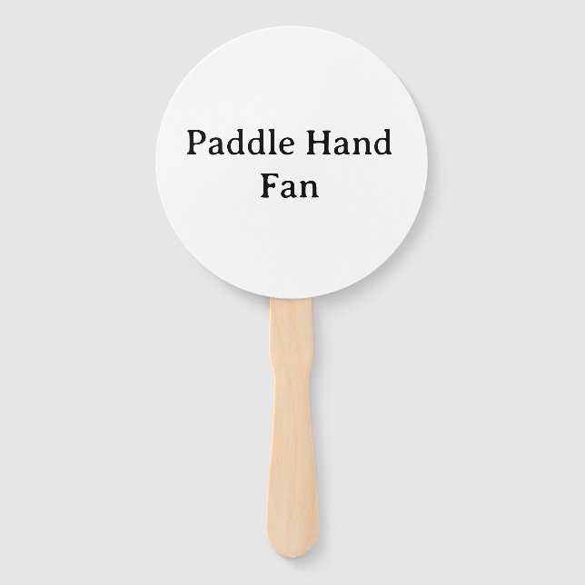 personalize Round Paddle Hand Fan (Front)